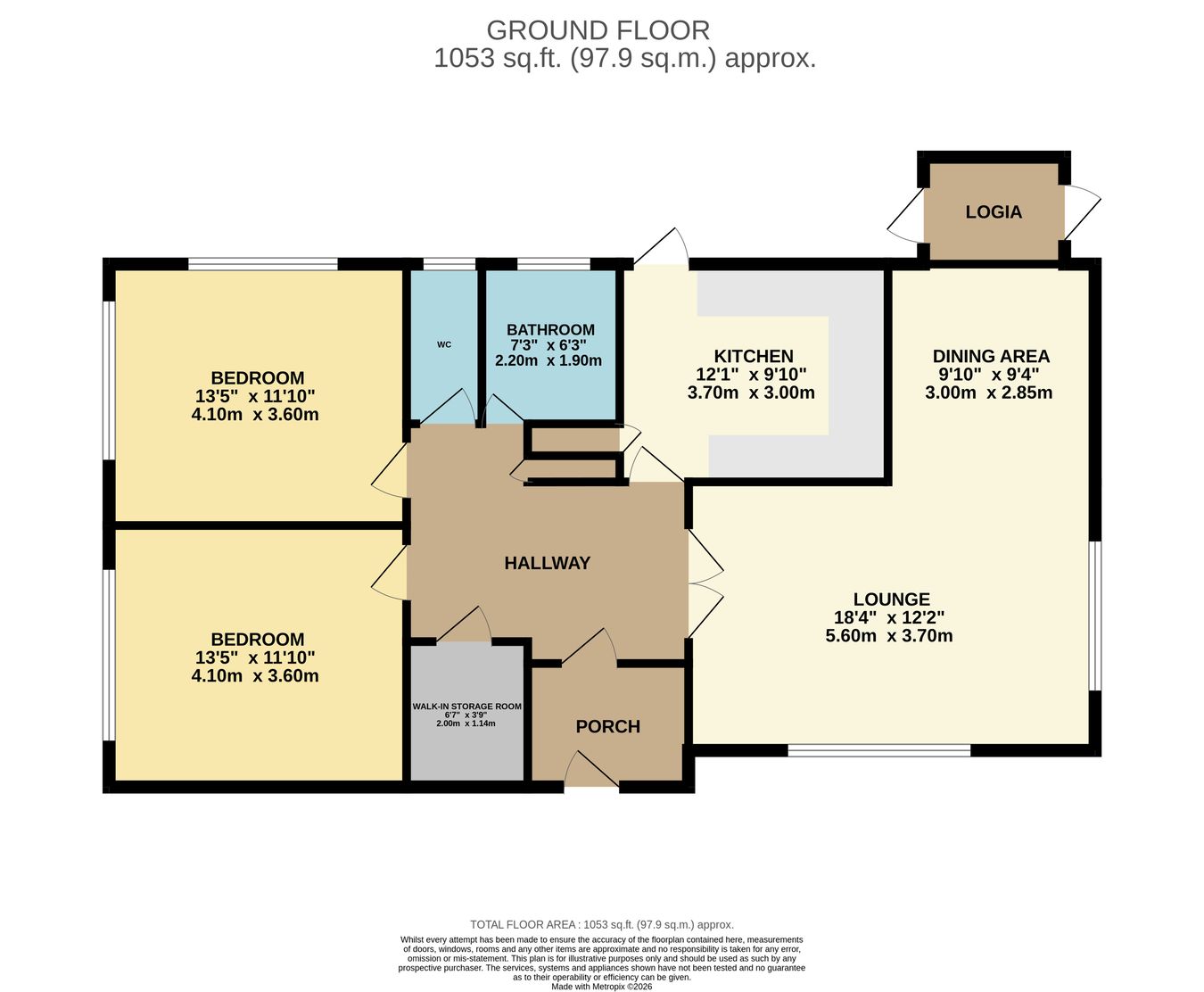 54, The Gorseway, Bexhill-on-Sea floorplan