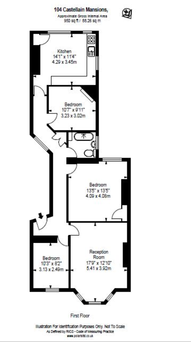 3 Bedrooms Flat for sale in Castellain Mansions, Maida Vale W9