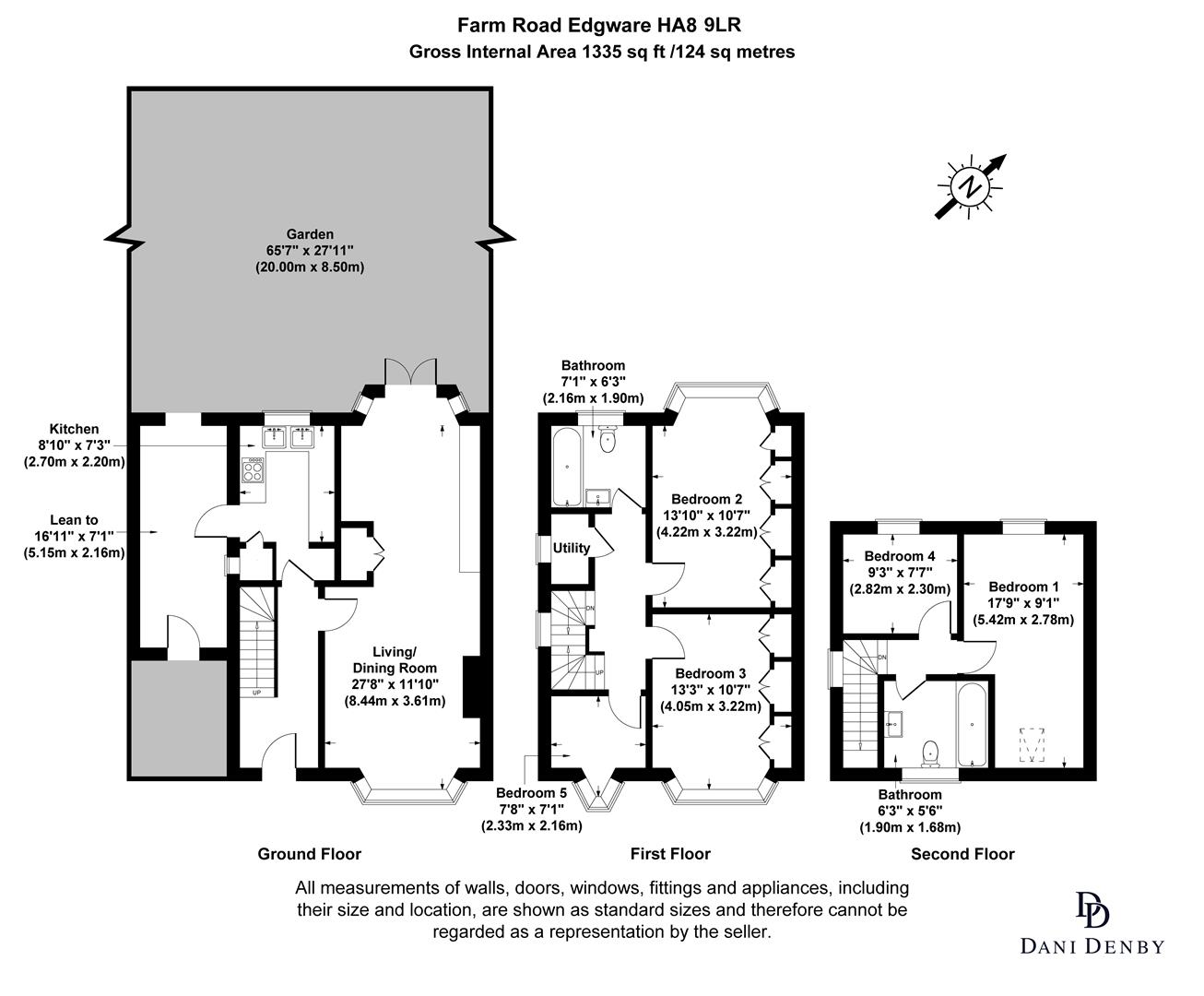 109, Farm Road, Edgware floorplan
