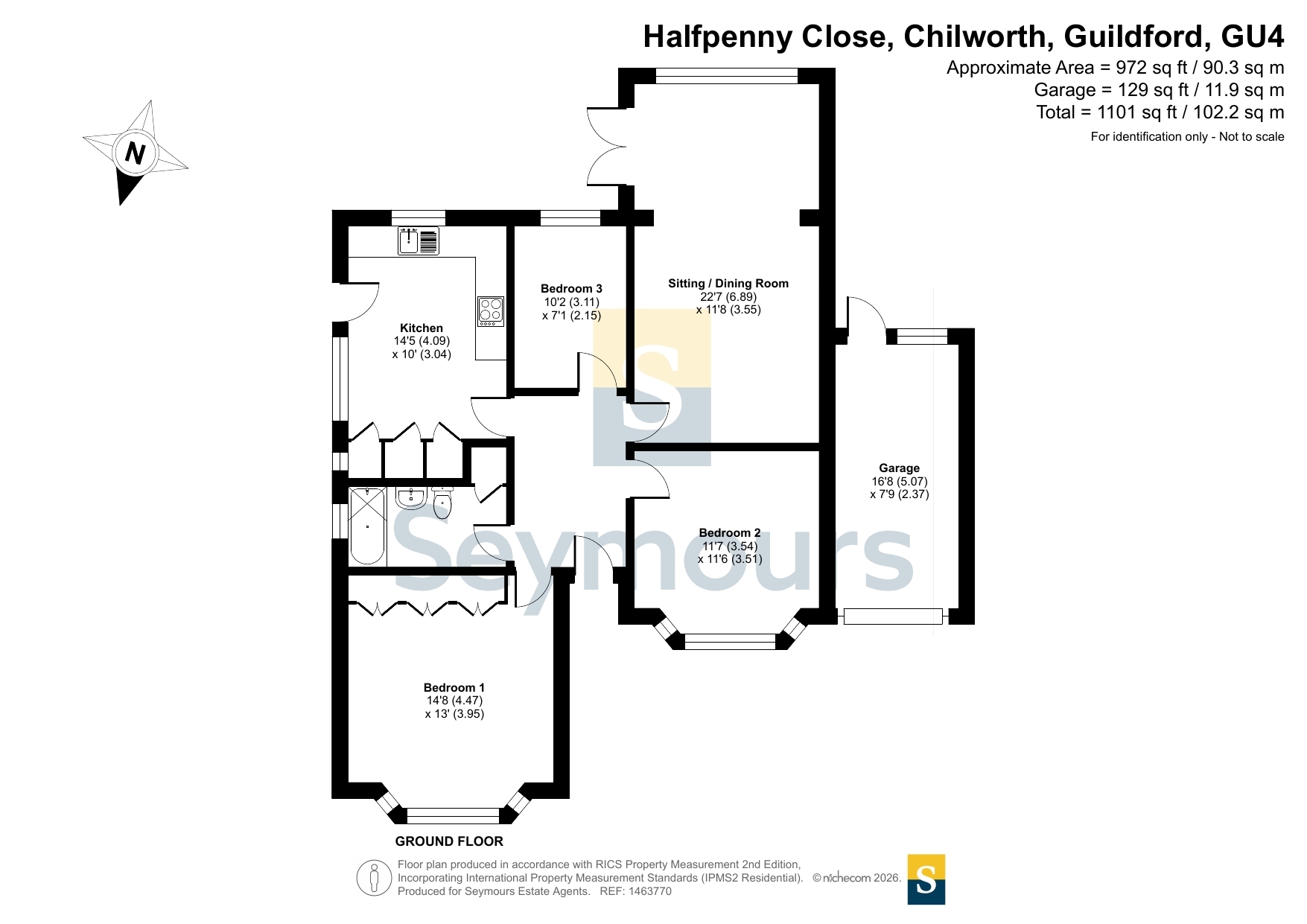 6, Halfpenny Close, Guildford floorplan