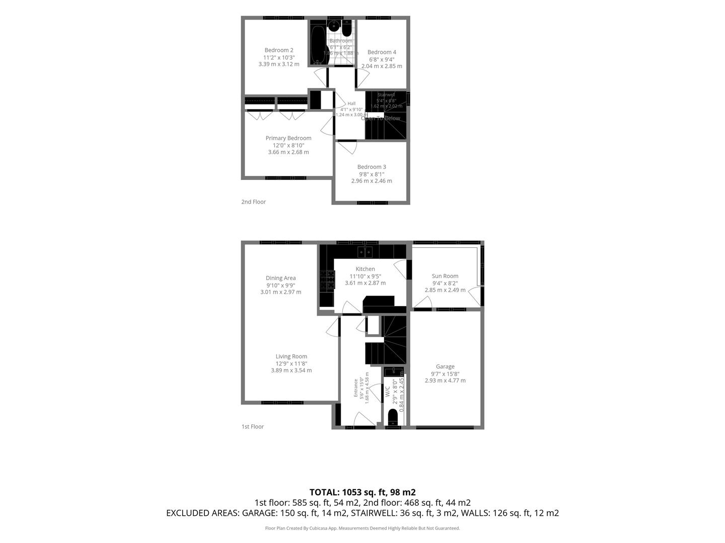2, The Chase, Burnley floorplan