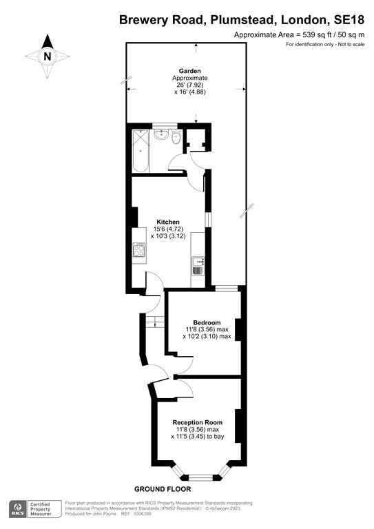 91a, Brewery Road, London floorplan