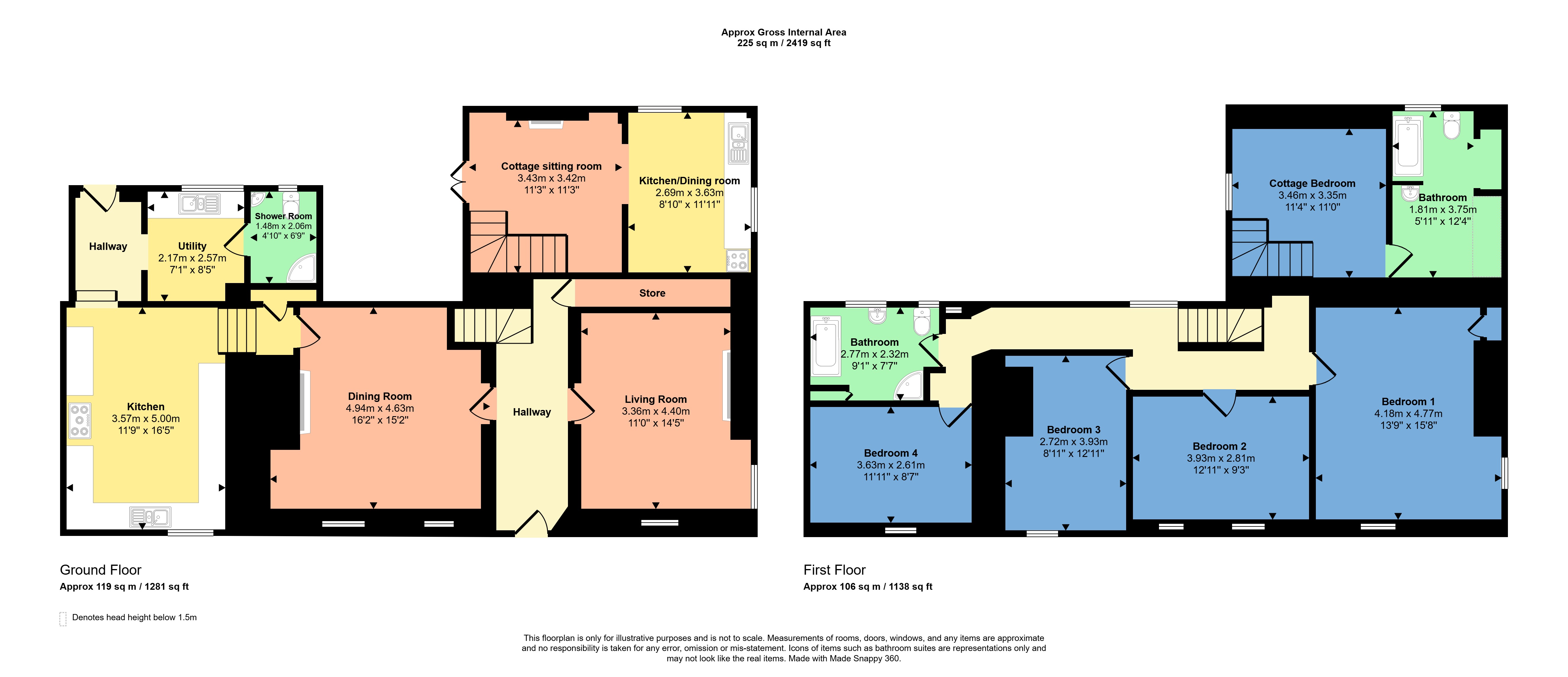 Holloborough Farm,, Eastcott, Cornwall floorplan