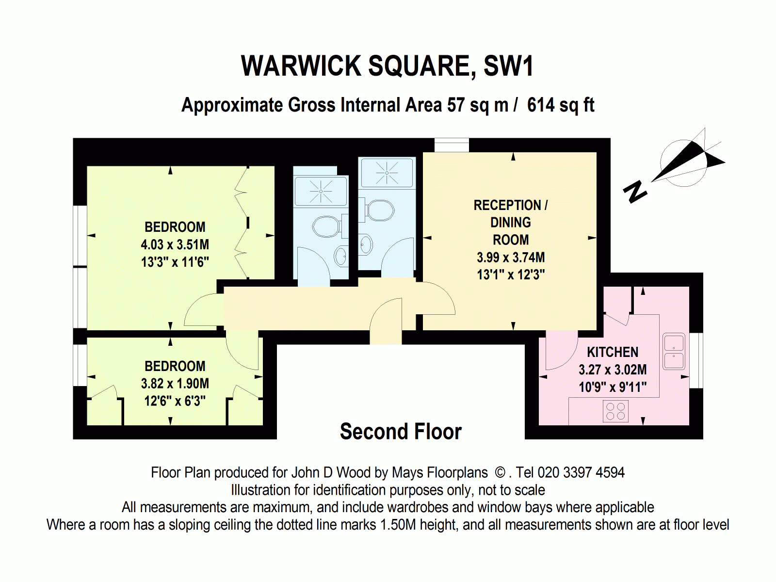 2 Bedrooms Flat for sale in Warwick Square, Pimlico, London SW1V