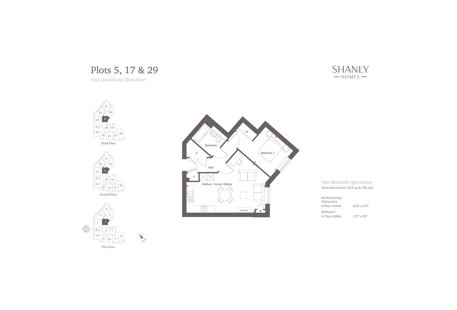 Plot 17 River Walk, 6, Brook House, Tonbridge floorplan