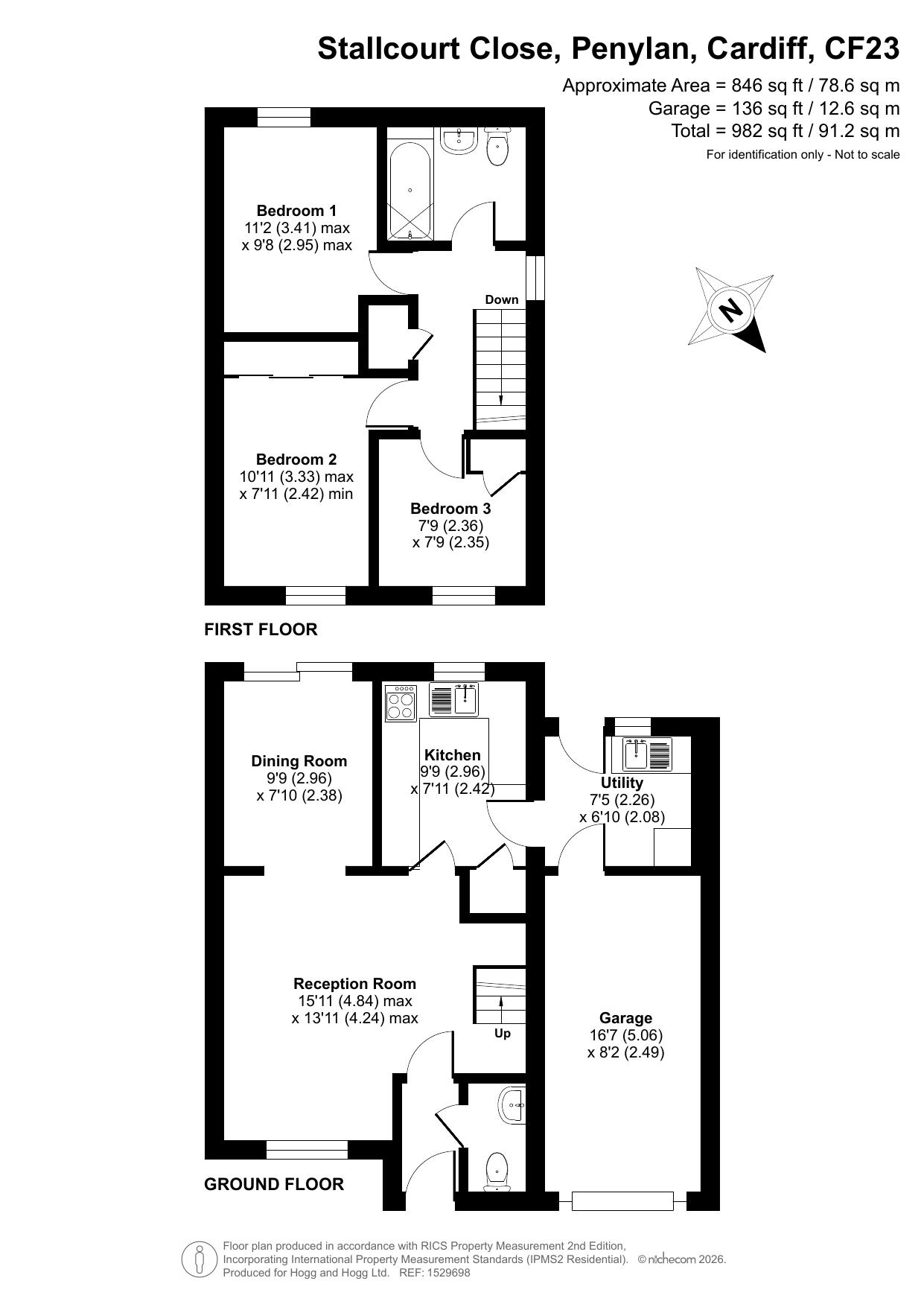 18, Stallcourt Close, Cardiff floorplan