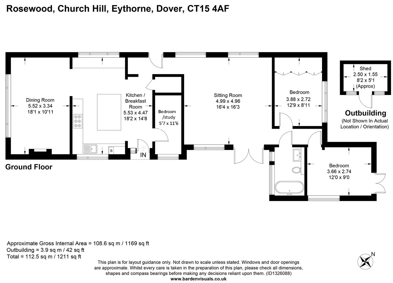 Rosewood, Eythorne floorplan