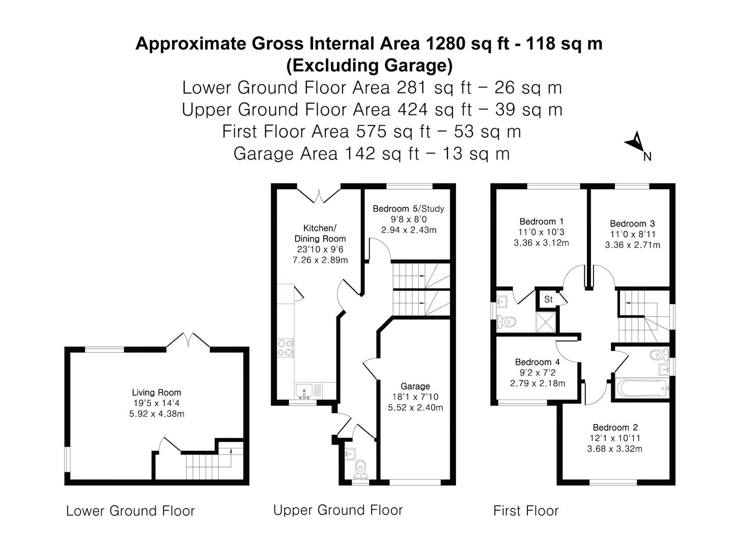 9, Nanterrow Drive, Bodmin floorplan