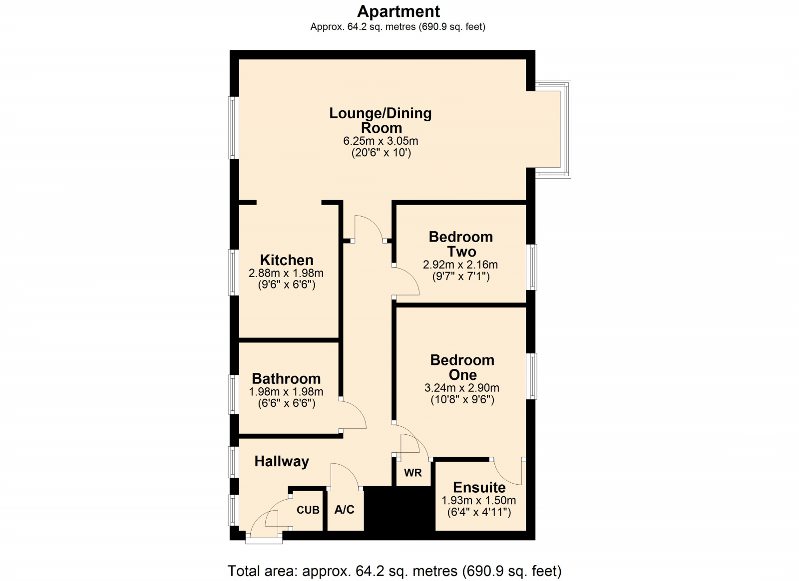 19 Hazel Avenue, Walton Cardiff, Tewkesbury floorplan