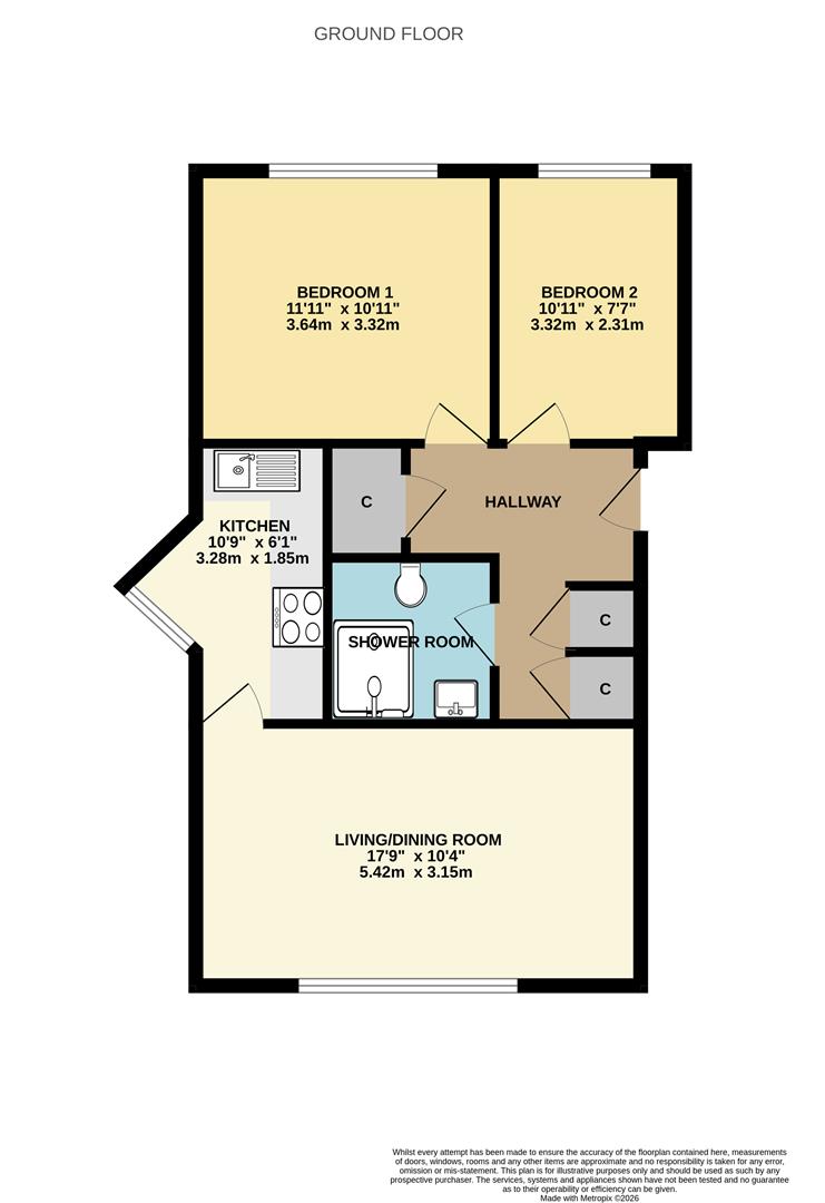 1, Beaulieu Lodge, Bexhill-On-Sea floorplan