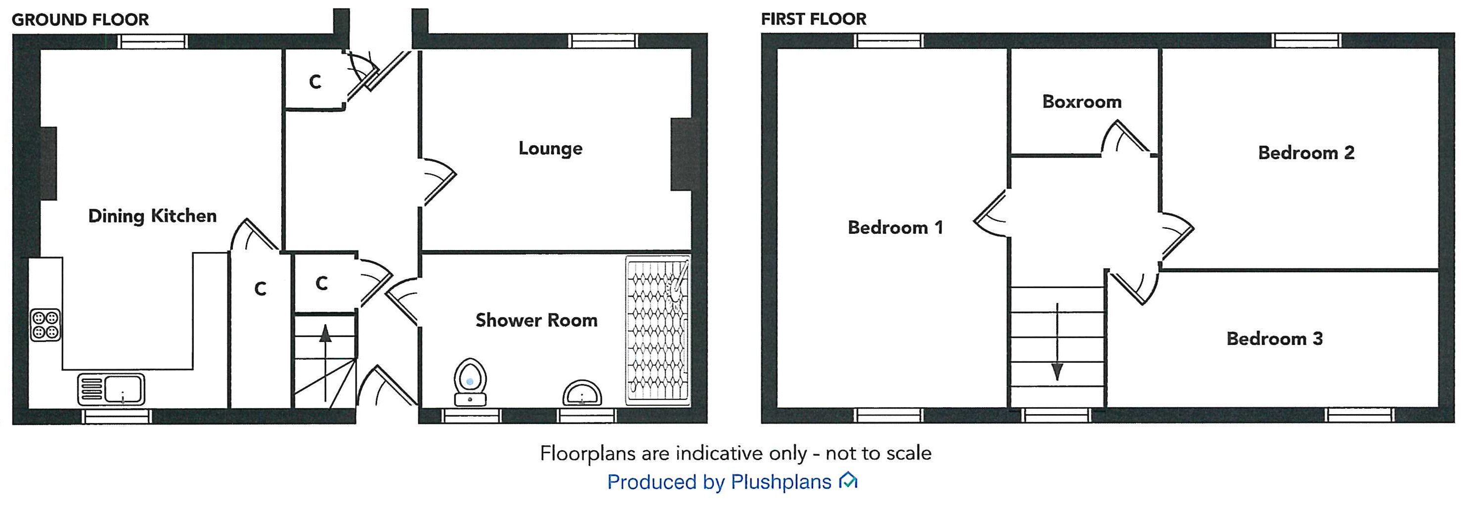 58, Main Street, Kirkcolm floorplan