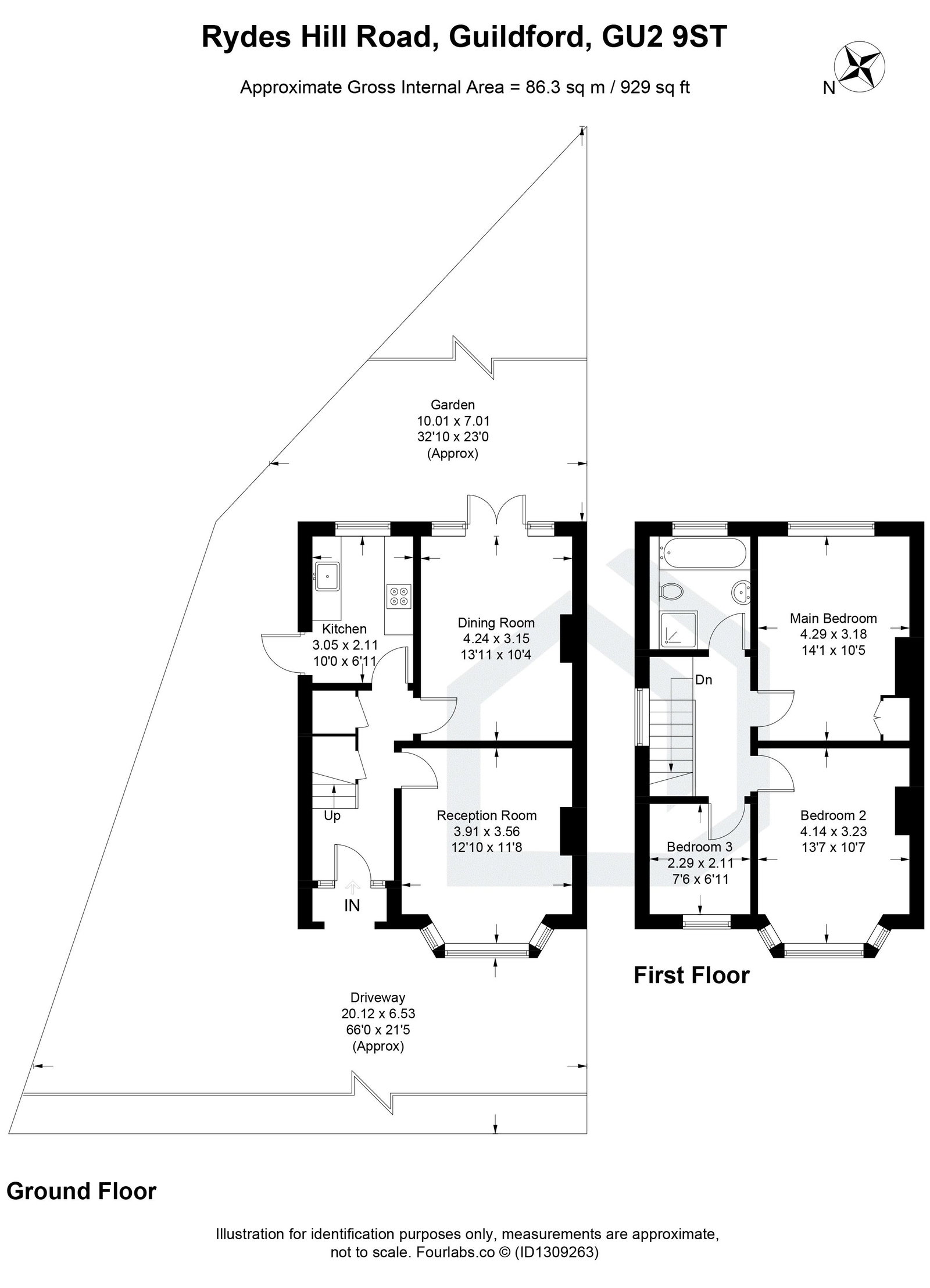28, Rydes Hill Road, Guildford floorplan