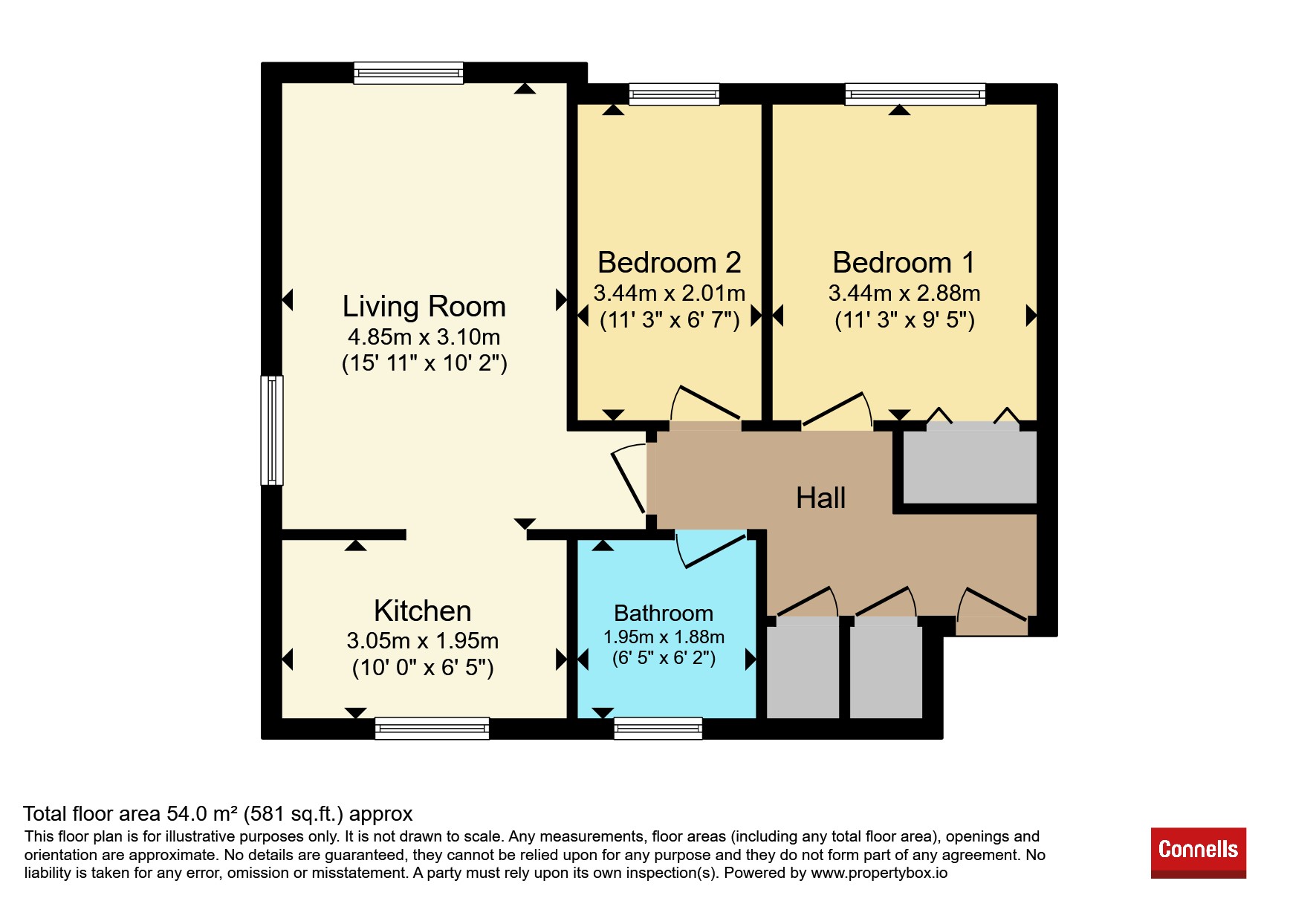 Flat 6, Branscombe House, Gisburne Way, Watford floorplan