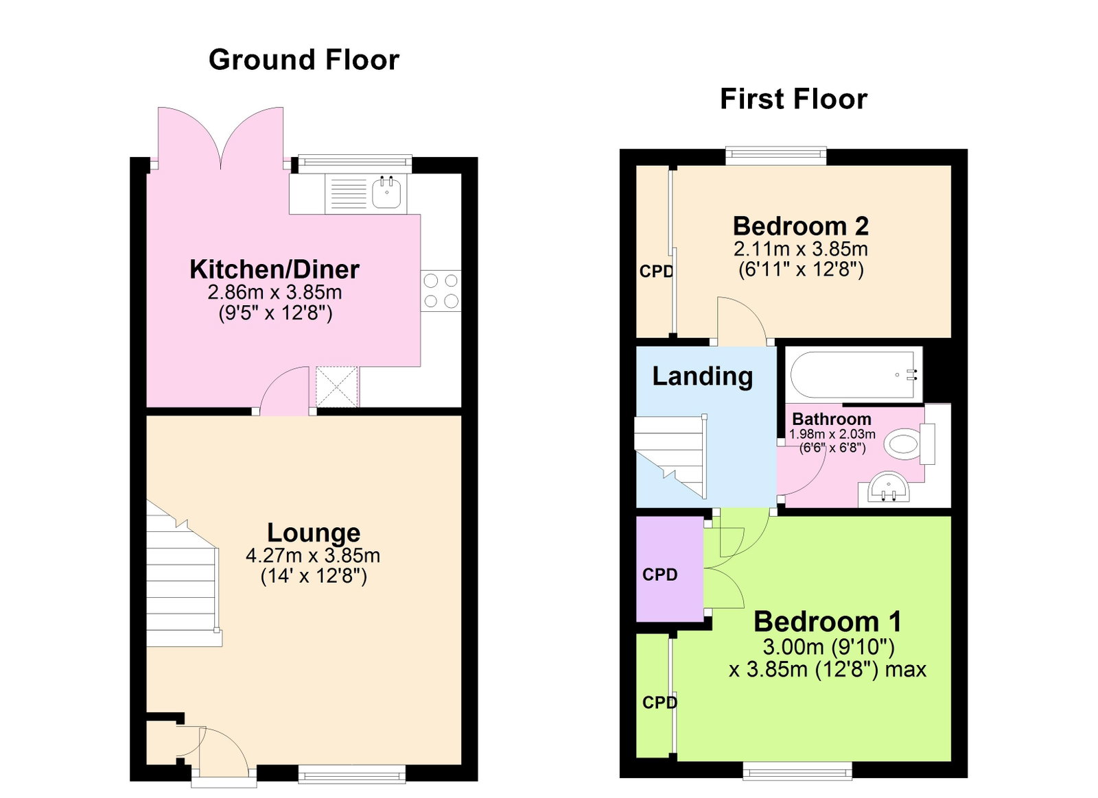 22, Tennyson Avenue, Biggleswade floorplan
