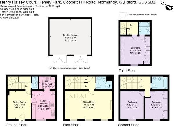 3 Bedrooms Town house to rent in Henley Park, Guildford GU3