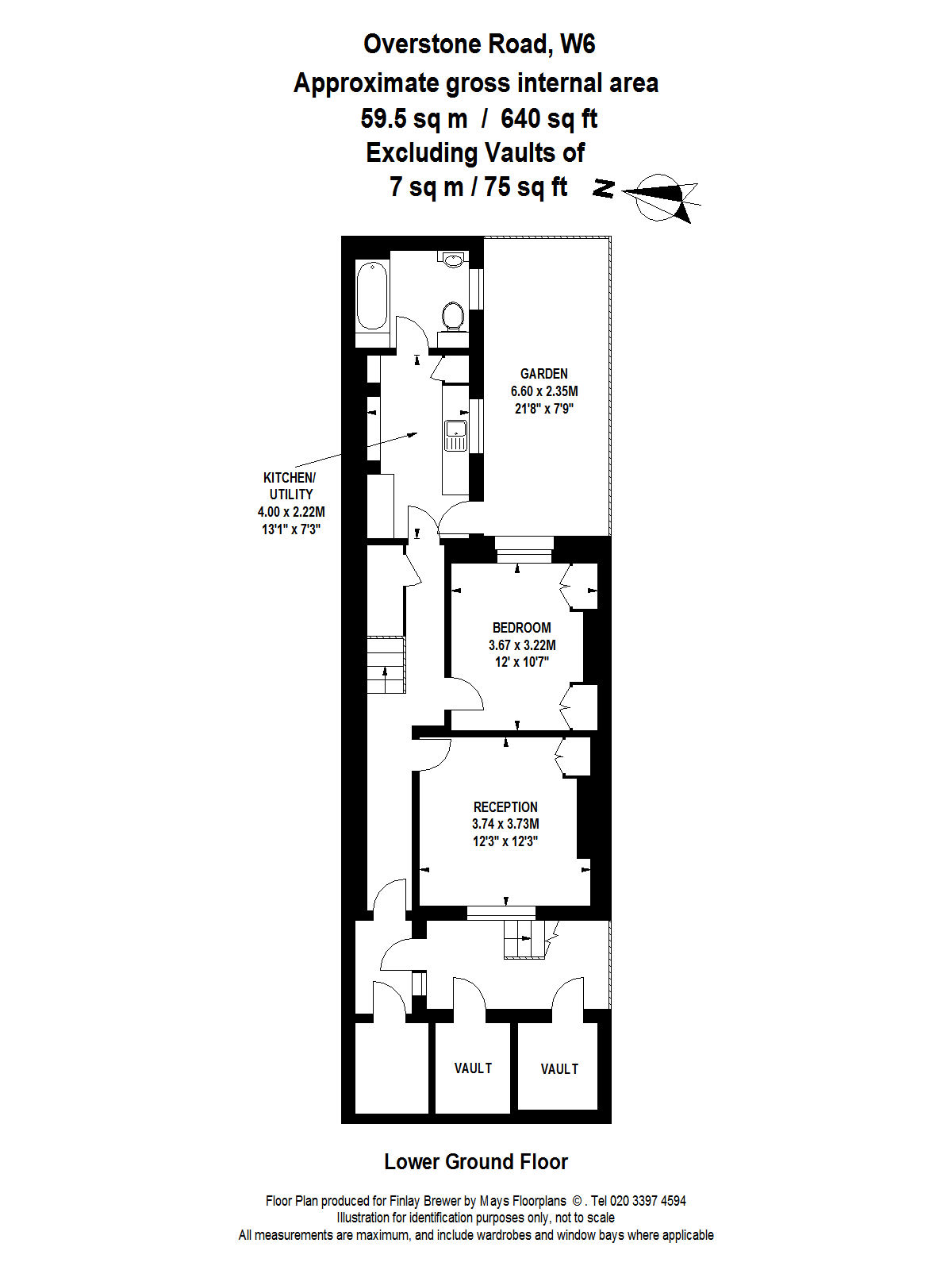 1 Bedrooms Flat to rent in Overstone Road, London W6