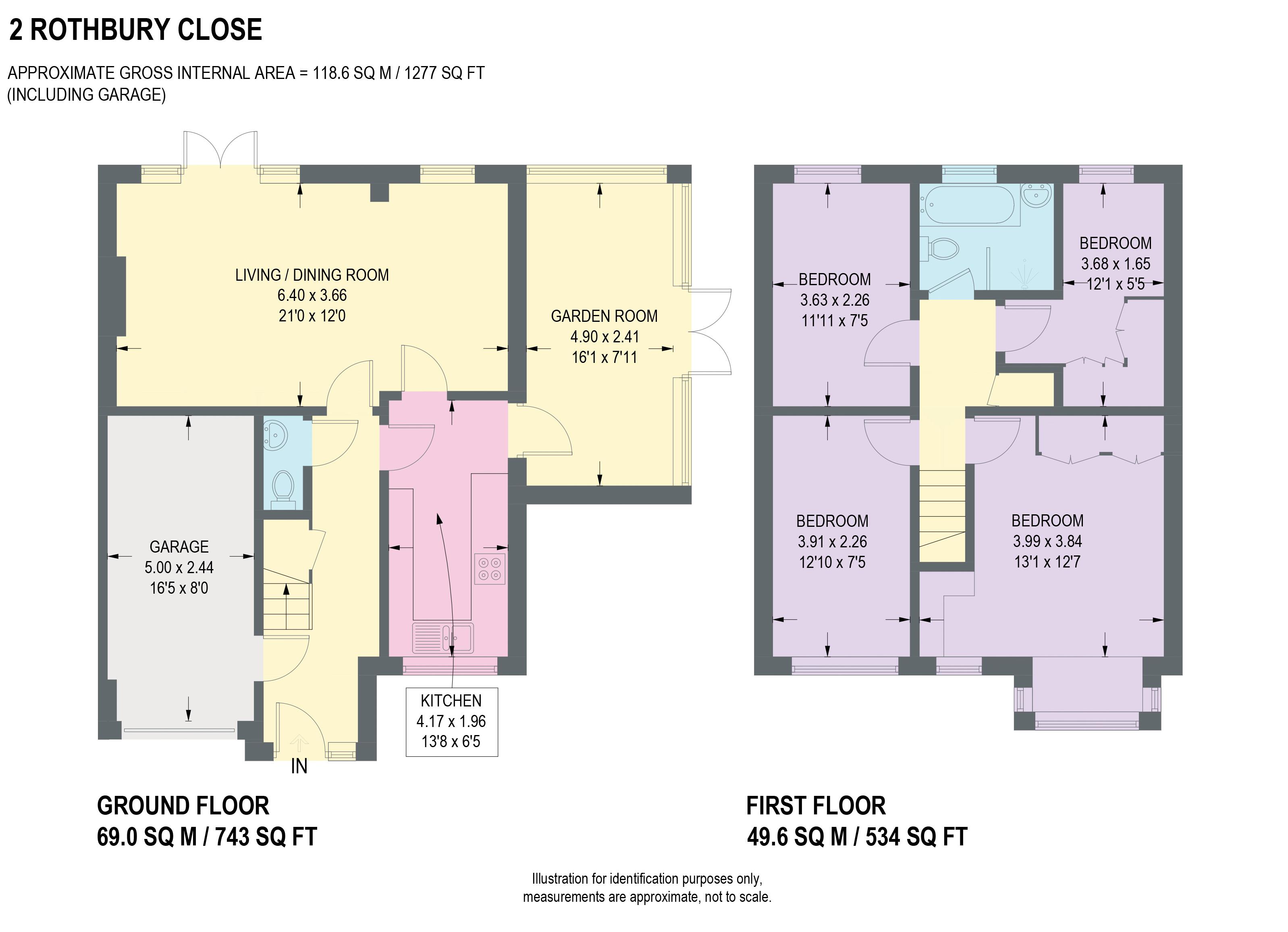 2, Rothbury Close, Sheffield floorplan