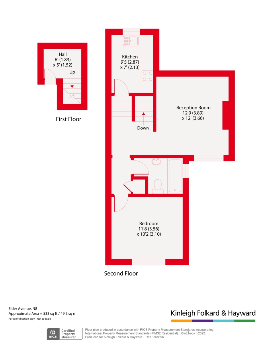 47c, Elder Avenue, London floorplan