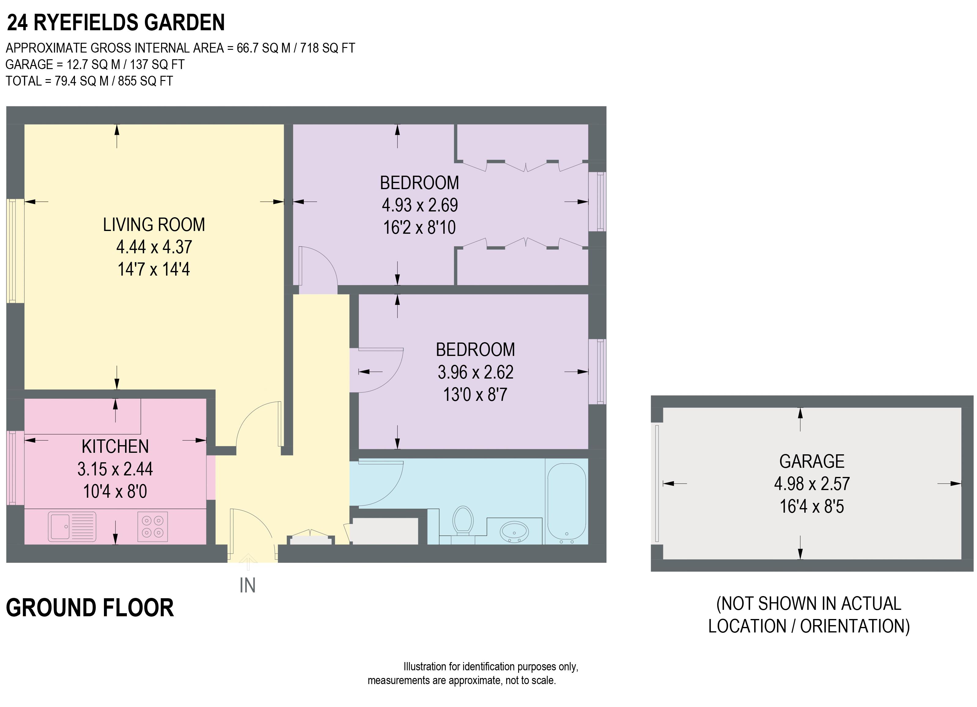 24, Ryefield Gardens, Sheffield floorplan