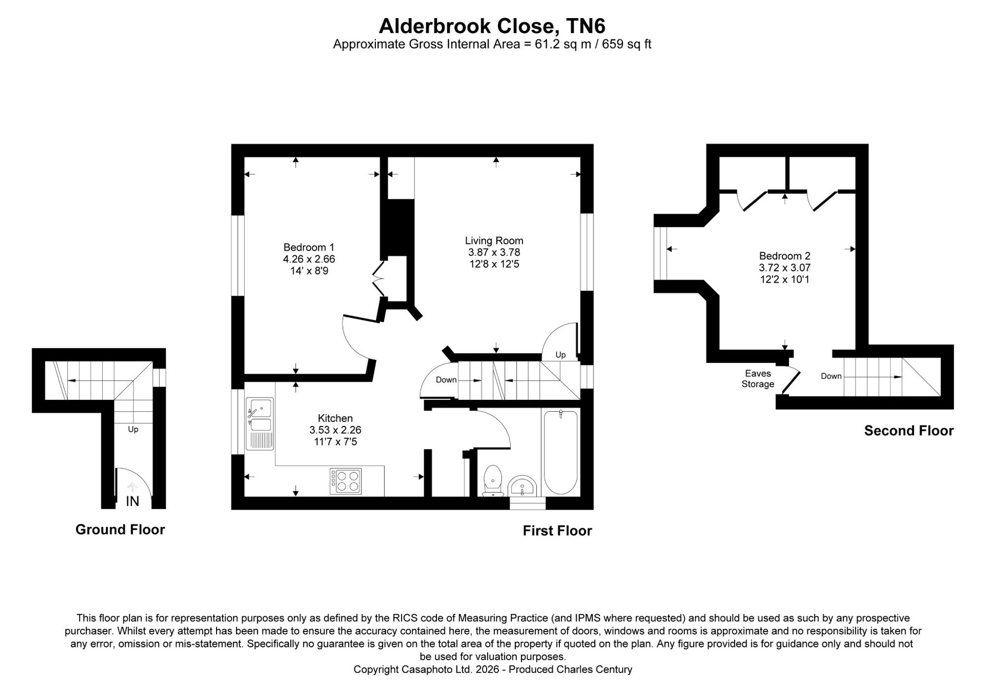 116 Alderbrook Close, Crowborough floorplan