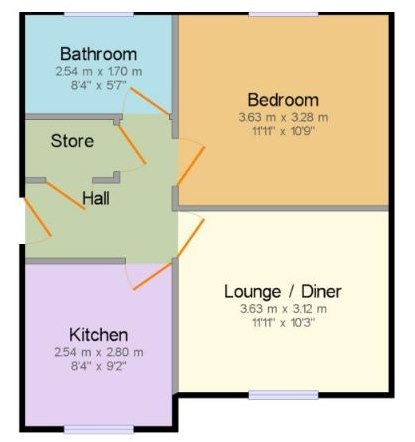 1 Bedrooms Flat to rent in Spring Bank, Preston PR1