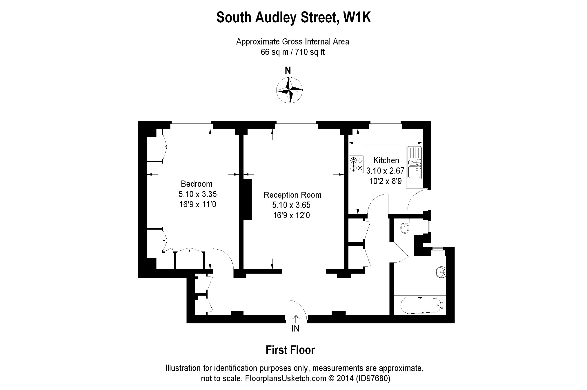 Flat 26, Chesterfield House, South Audley Street, London floorplan