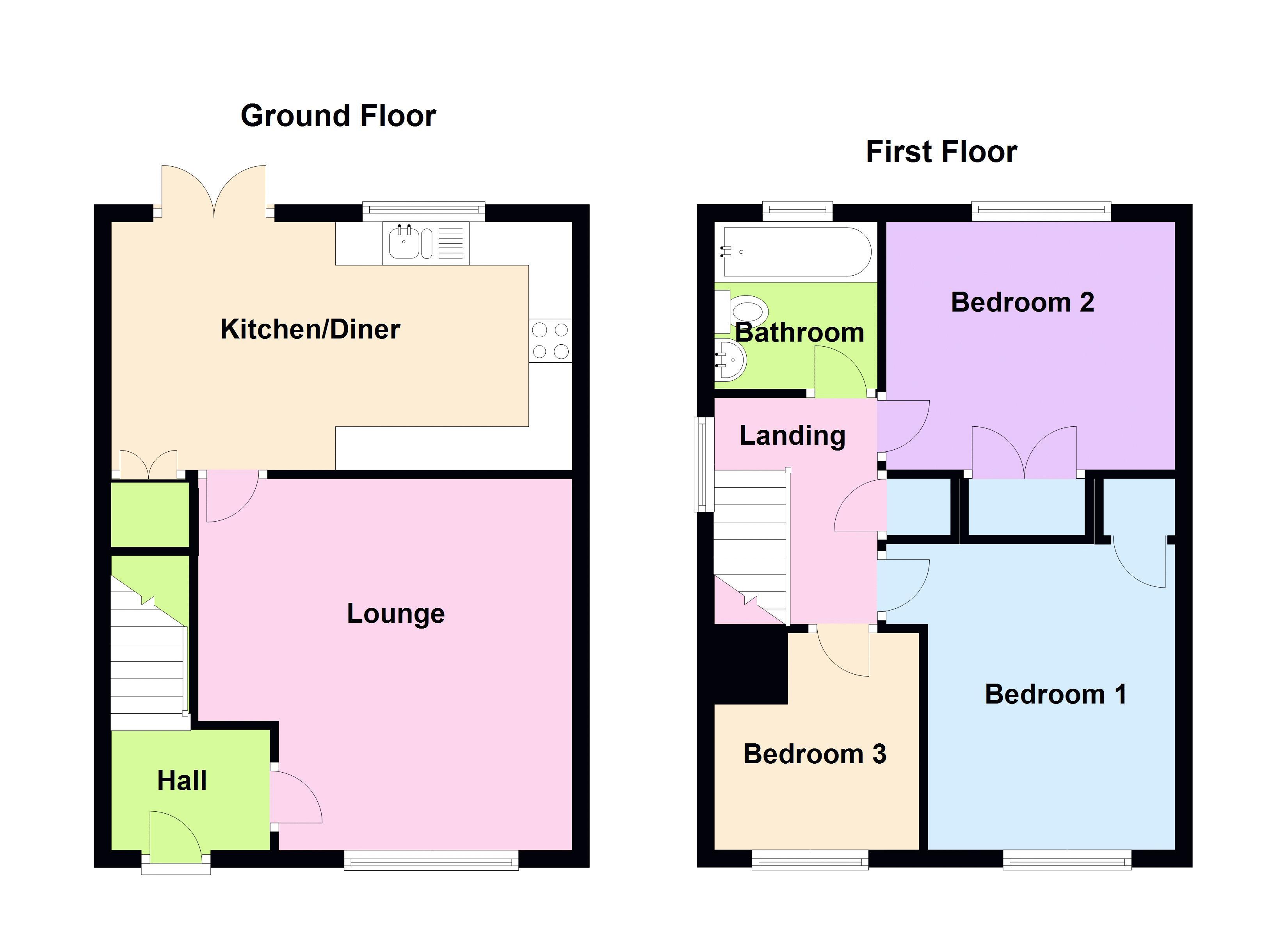 3 Bedrooms Terraced house to rent in Queens Club Gardens, Trowbridge BA14