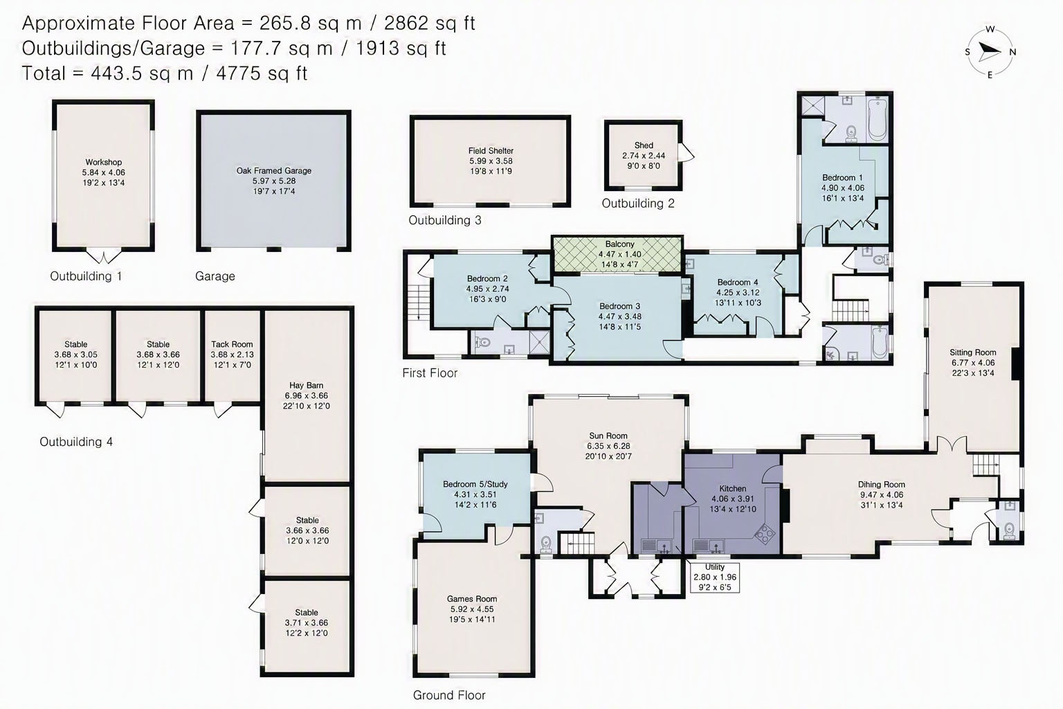 Clover Ashes,, Newpound, Billingshurst floorplan