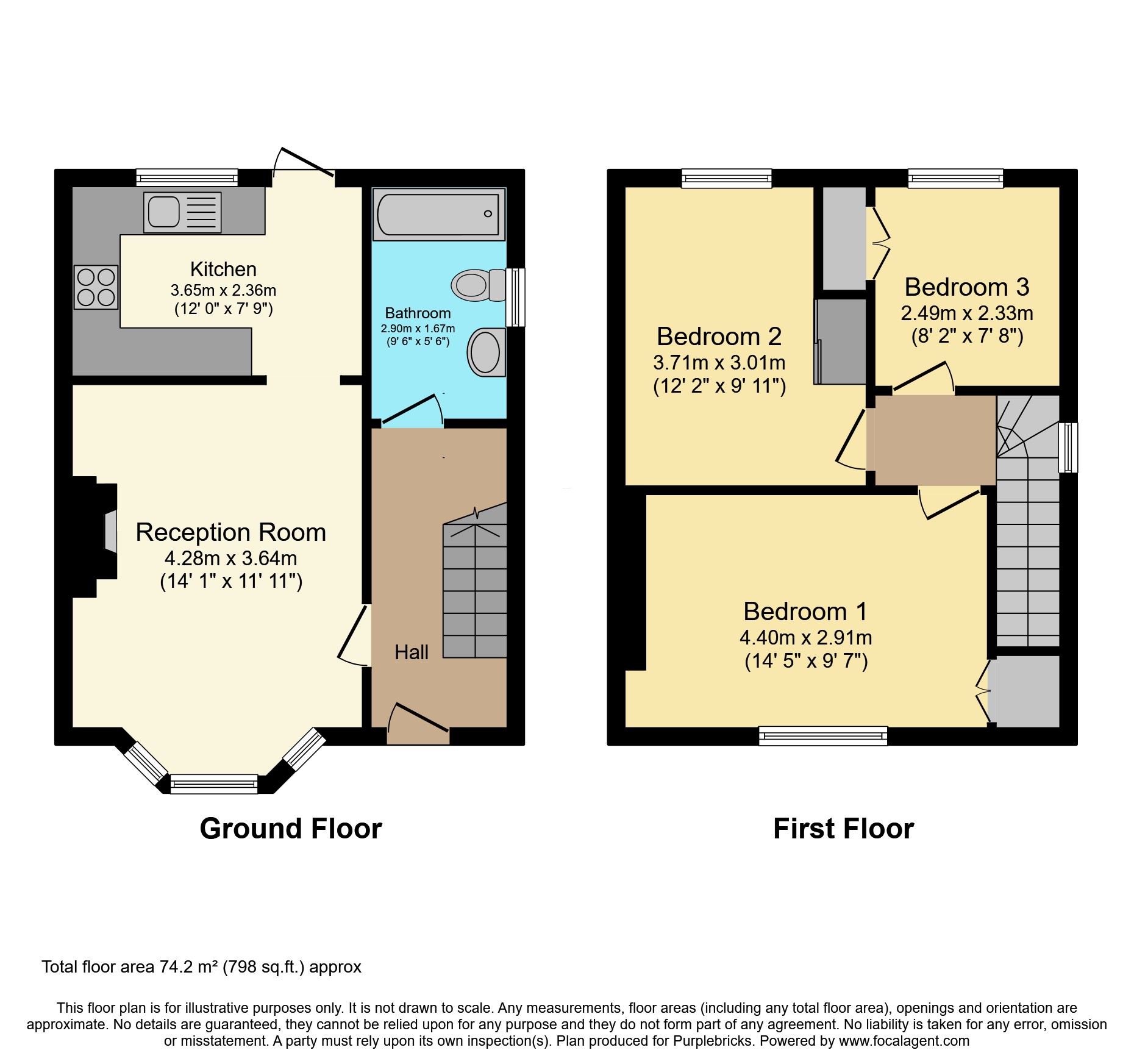 33, Falcon Road, Middlesbrough floorplan
