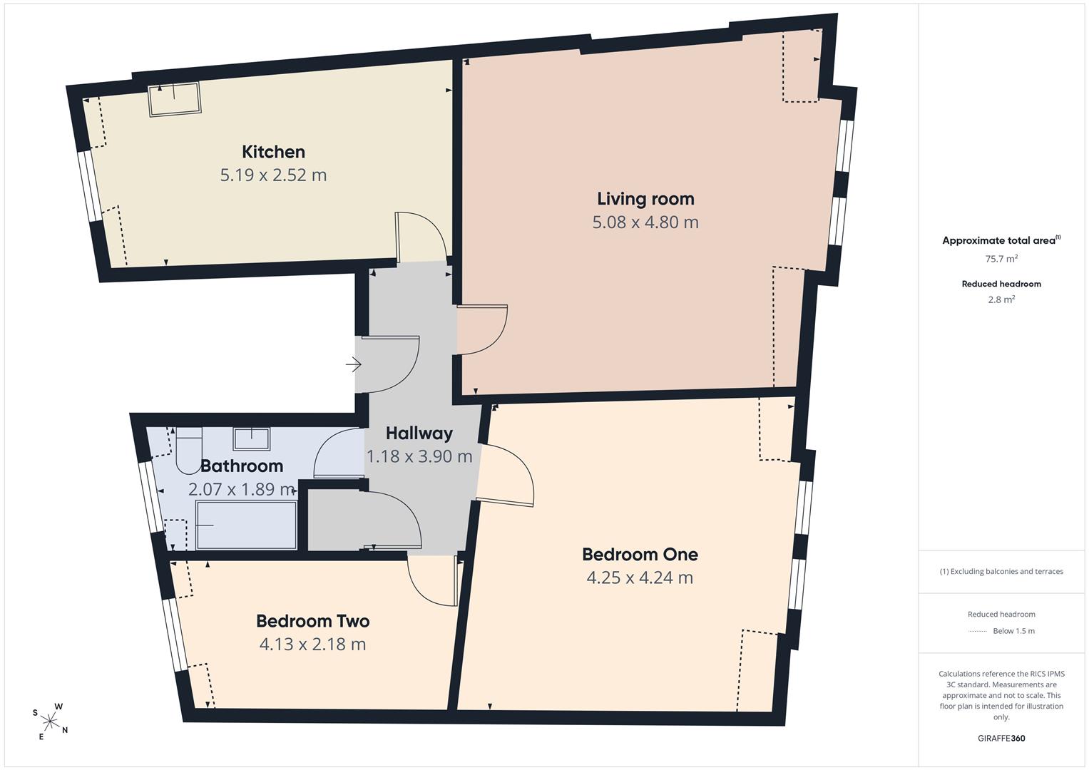 Flat 3, 150, High Street, Devon floorplan