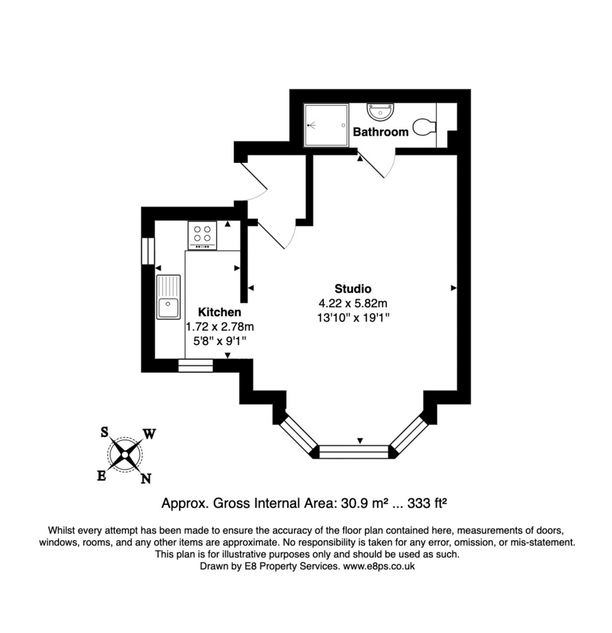 Flat 5, 188, Iffley Road, Oxford floorplan