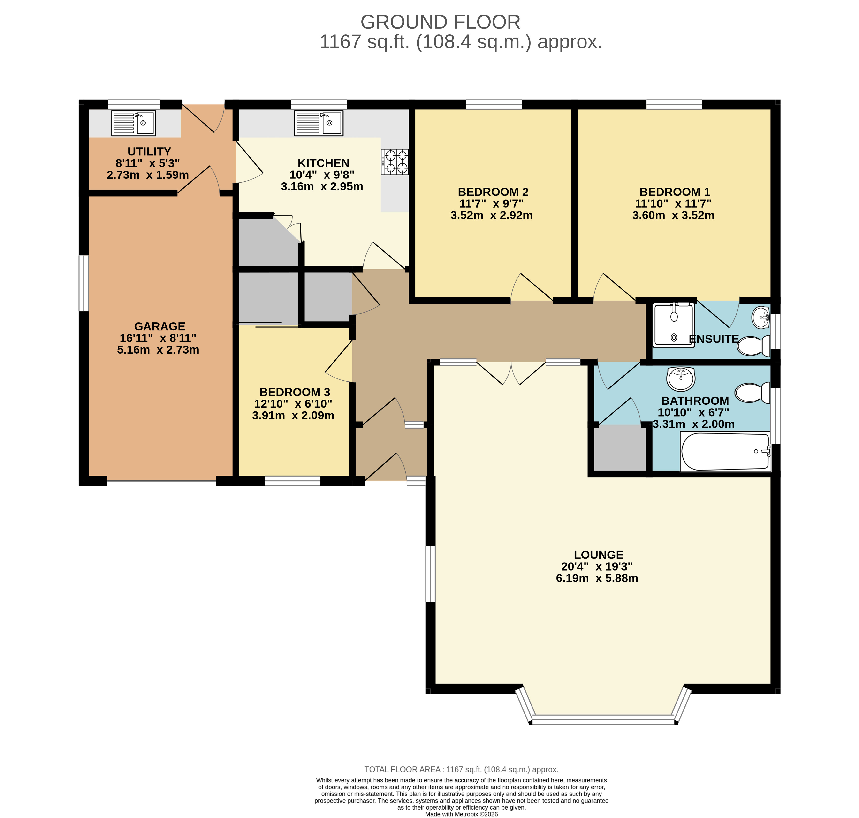 12, Pilgrims Way, NE Lincs floorplan