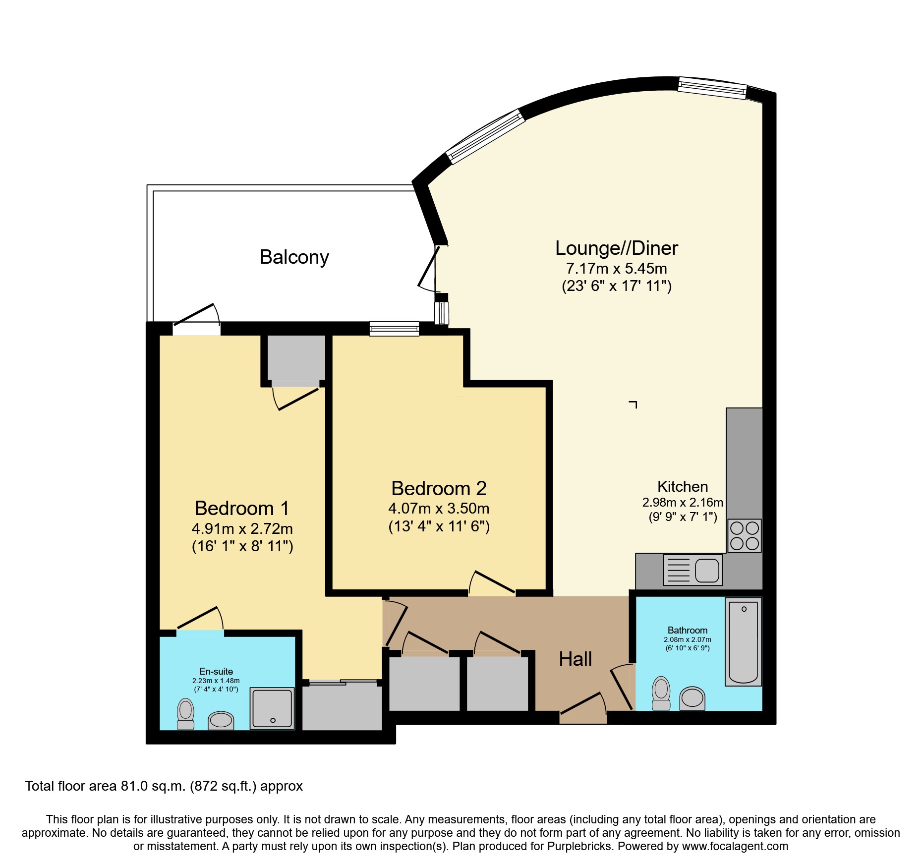 Flat 213/Oculus House 16-48, Cambridge Road, Barking floorplan