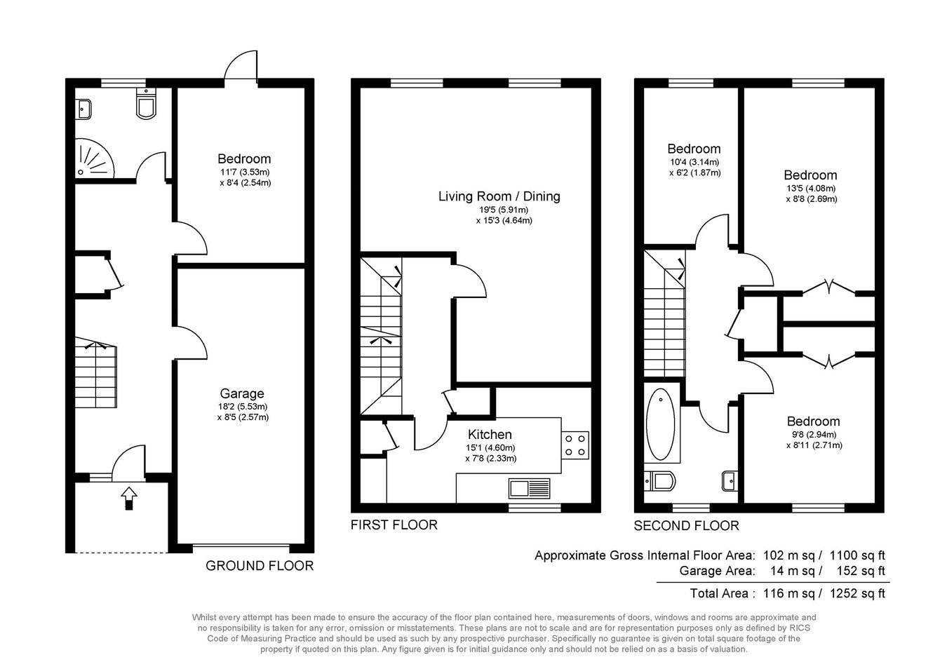 8, Hillcrest, Weybridge floorplan