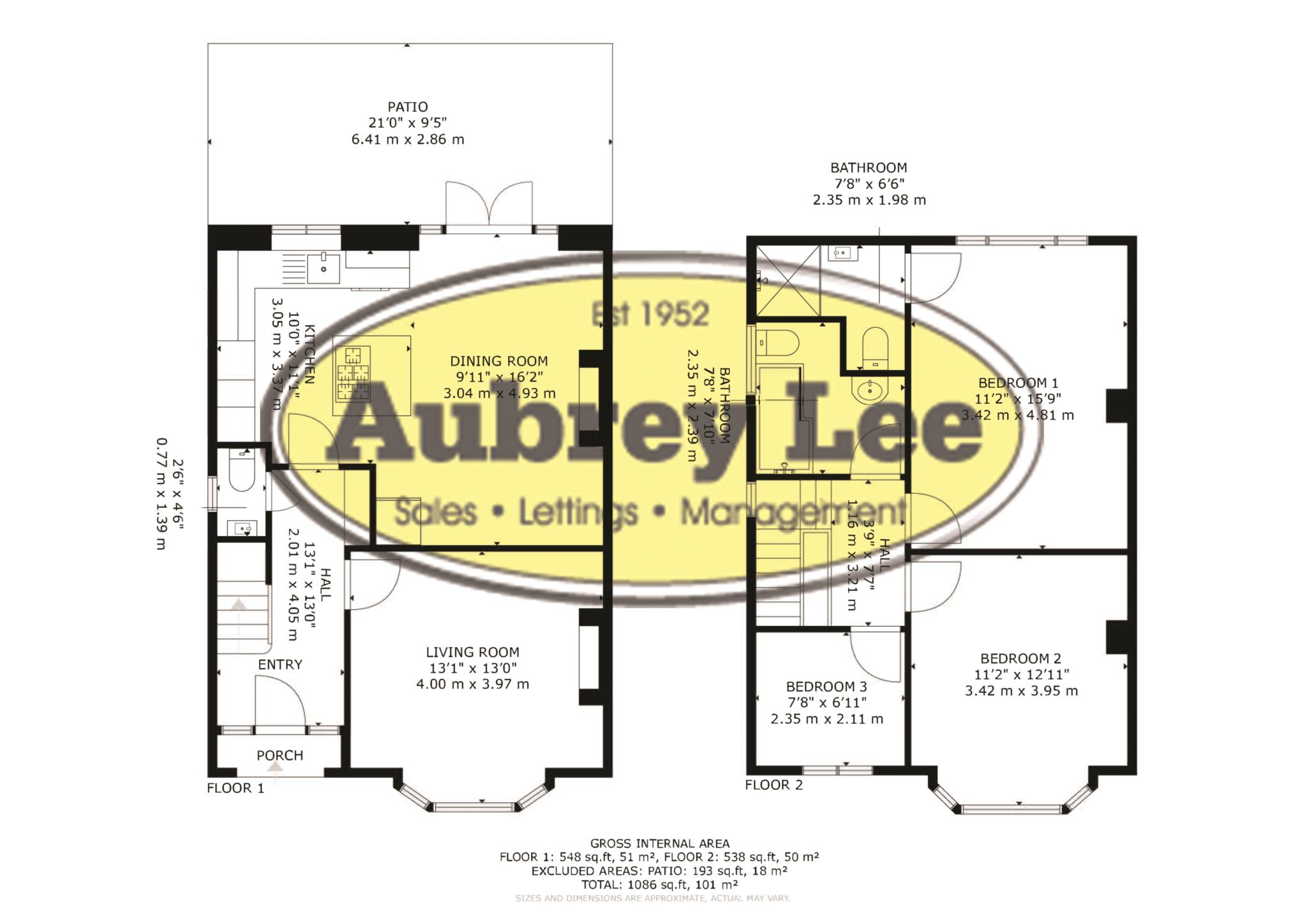 Cunningham Drive, Bury floorplan