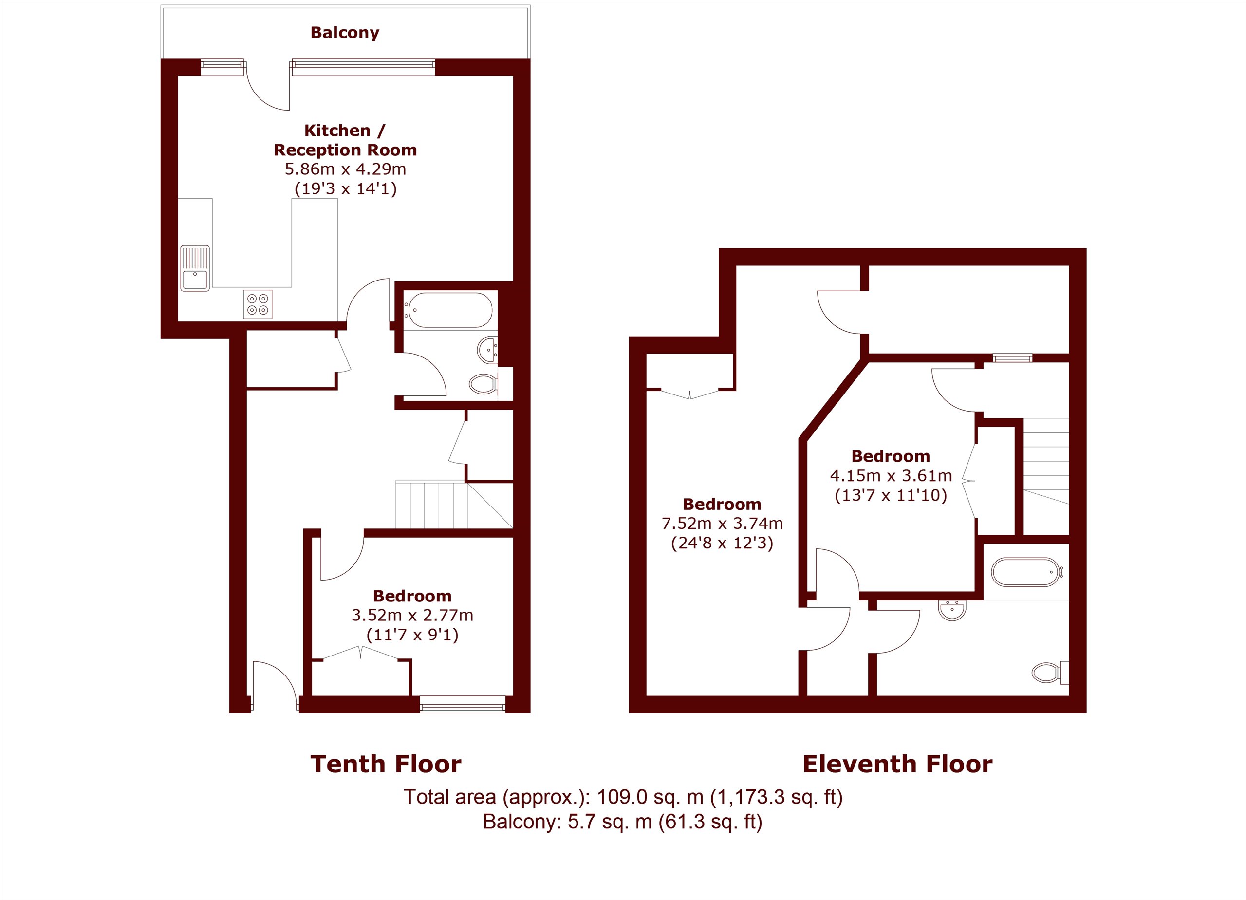 The Vista Building, London floorplan