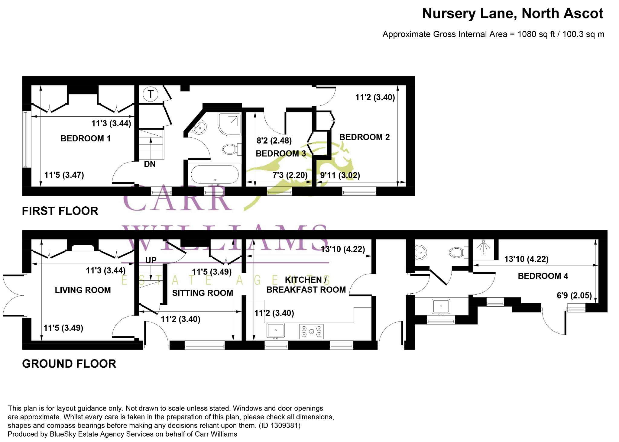 42 Nursery Lane, Winkfield Row, Ascot floorplan