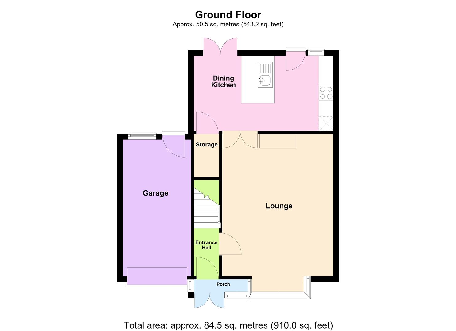 9, Evesham Close, Warrington floorplan