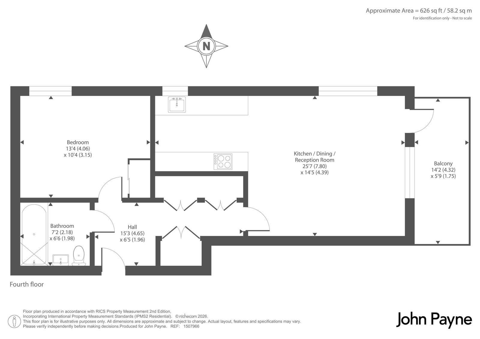 401 Nasmyth House, 17, West Parkside, Greenwich Peninsula floorplan