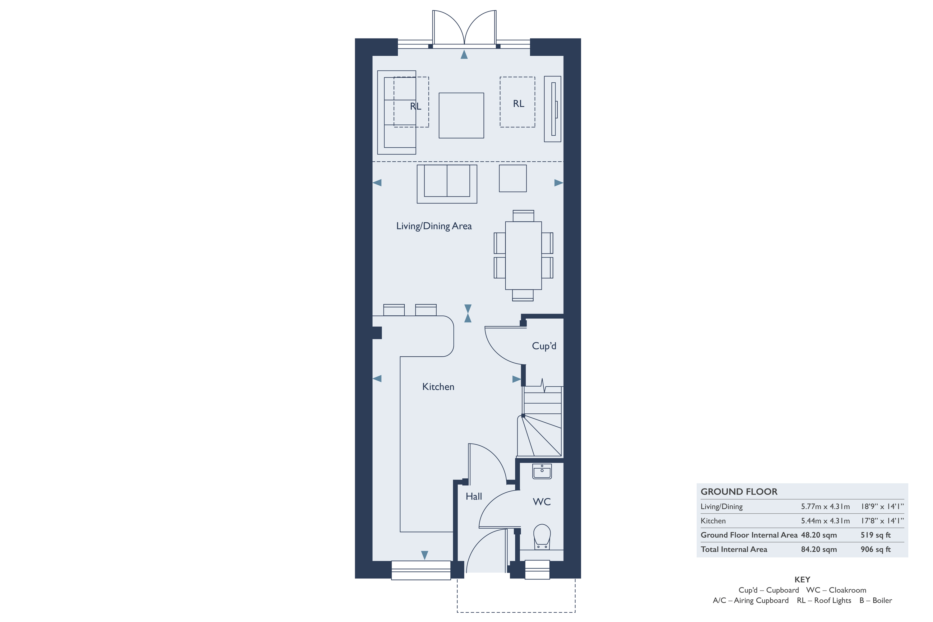 2 Bedrooms Terraced house for sale in Longhurst Drive, Off Marringdean Road, Billinghurst, West Sussex RH14