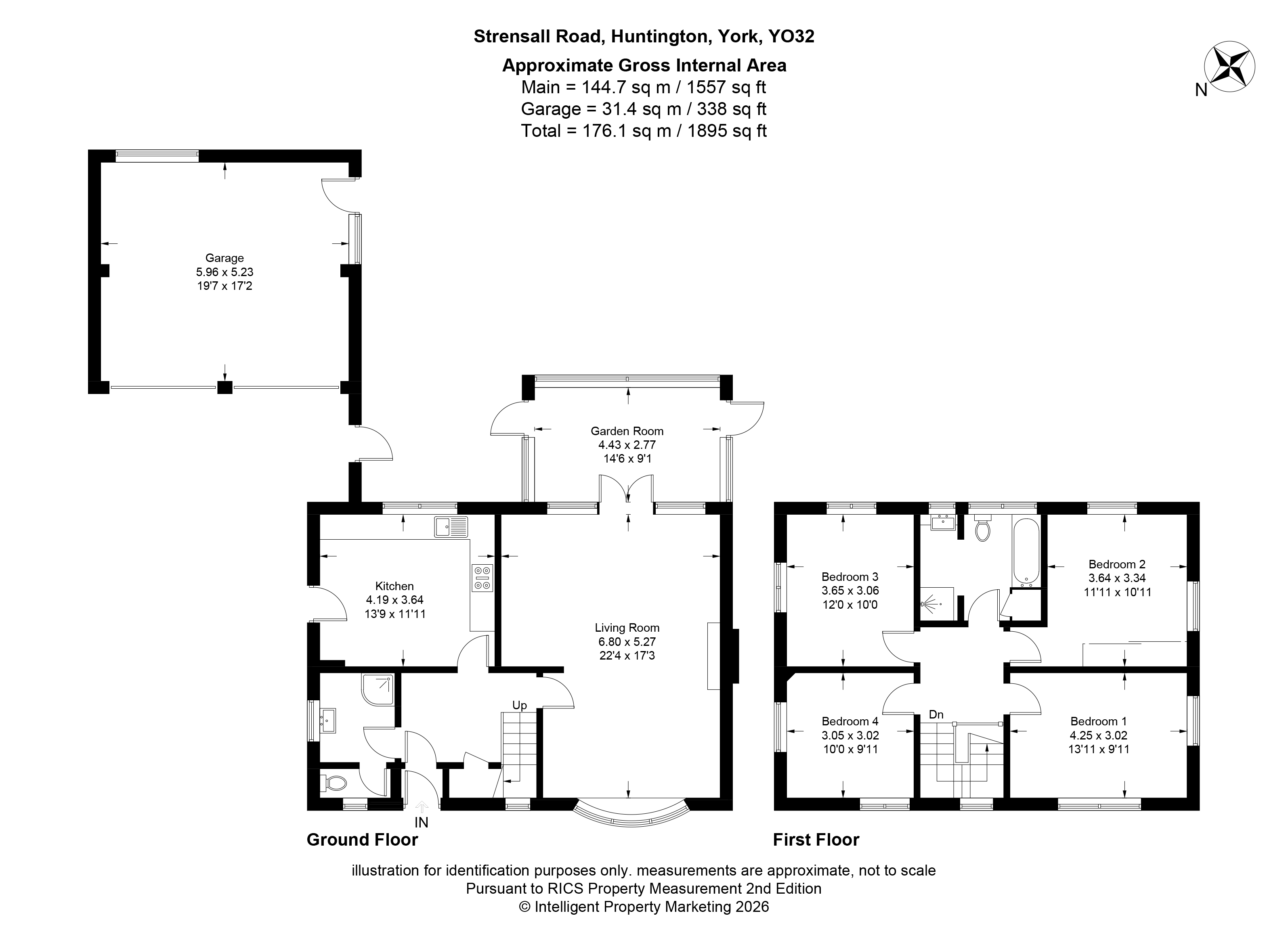 64, Strensall Road, York floorplan