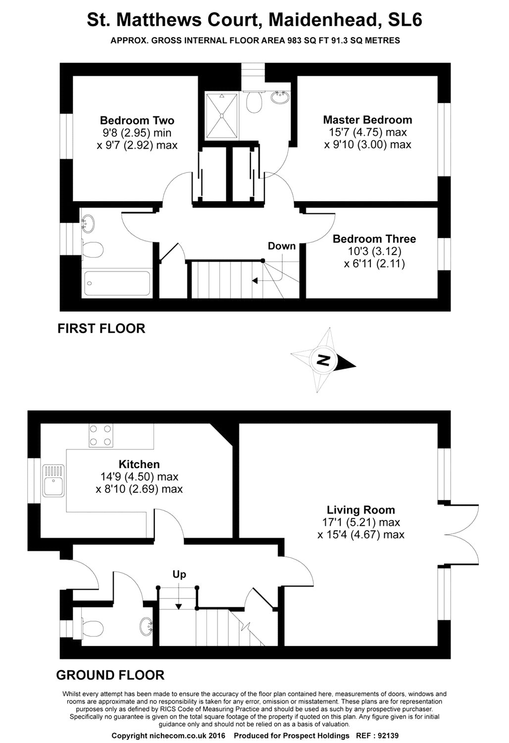 3 Bedrooms End terrace house to rent in St Matthews Court, Maidenhead, Berkshire SL6