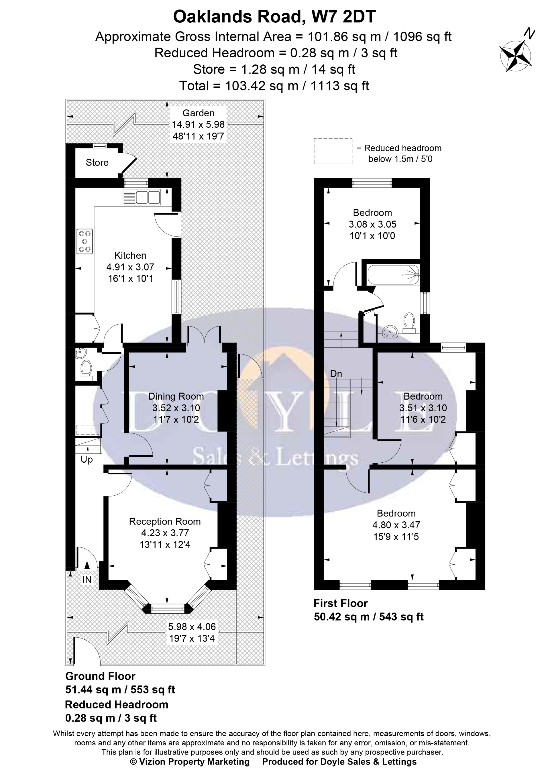 89, Oaklands Road, Greater London floorplan