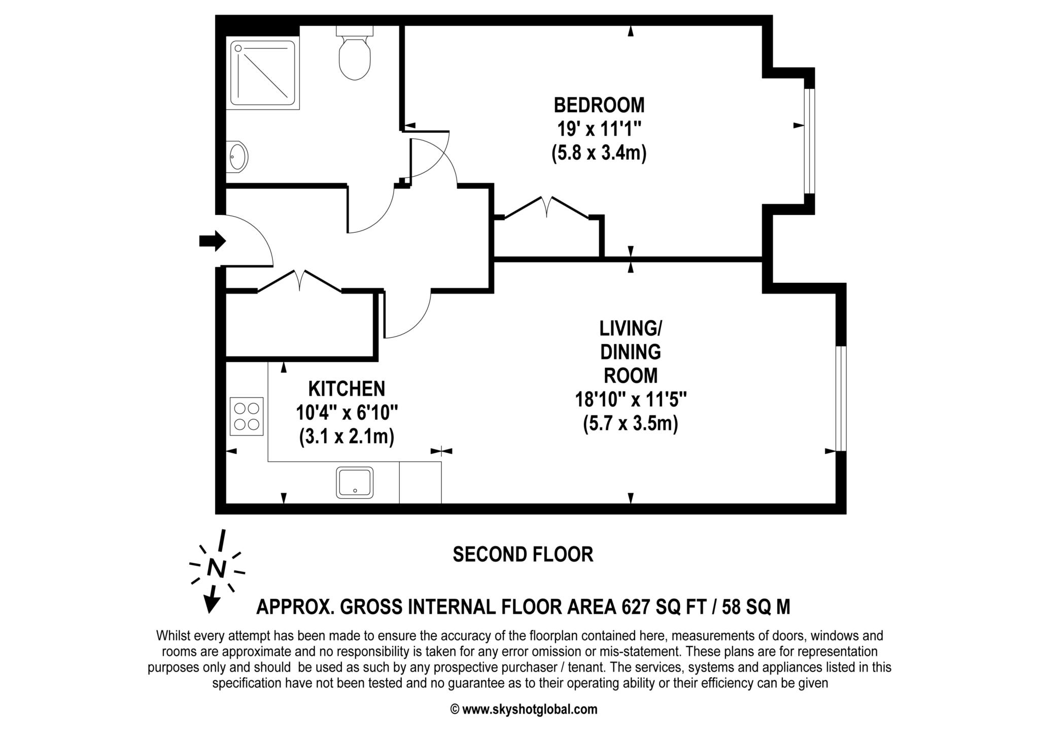 38 Bethell Court, Mickleham Gardens, Sutton floorplan