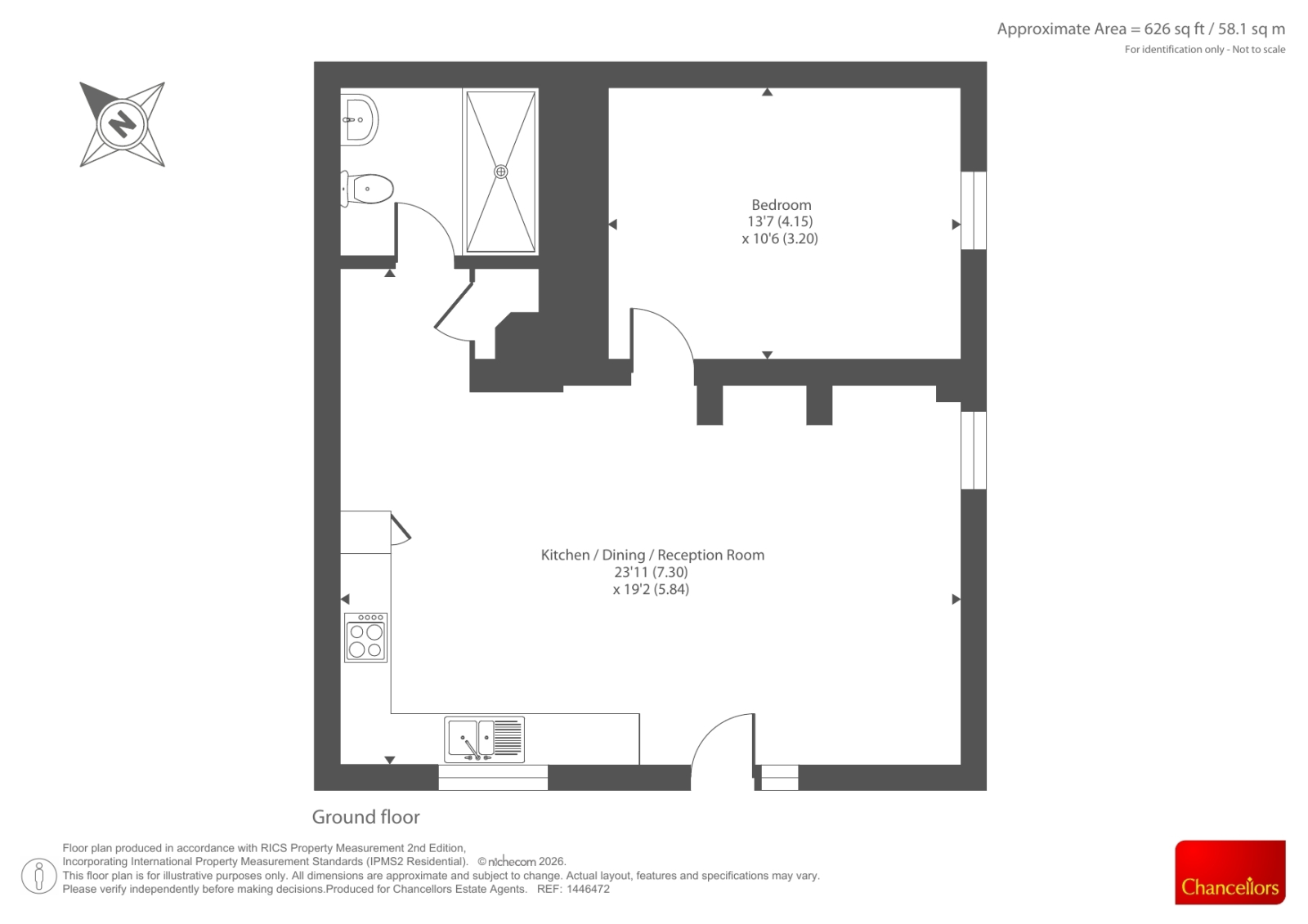 FLAT 2 THE MALT SHOVEL, Lambourn Woodlands, Hungerford floorplan