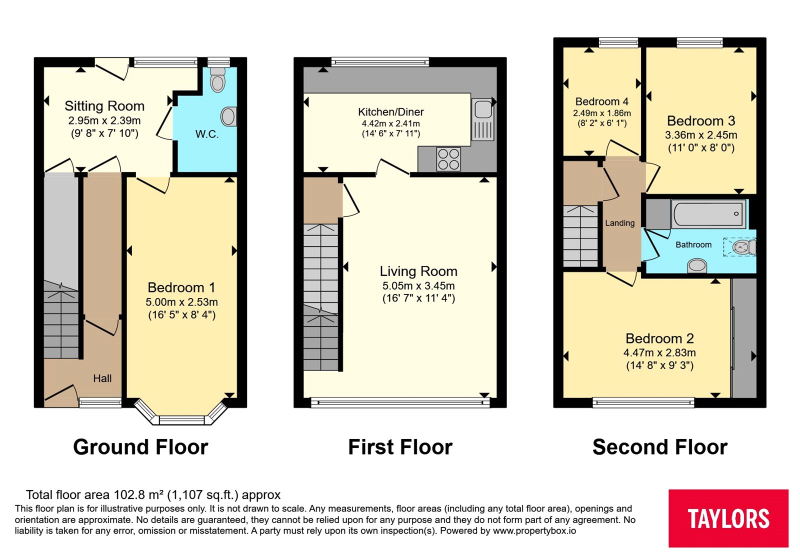 306, Bideford Green, Bedfordshire floorplan