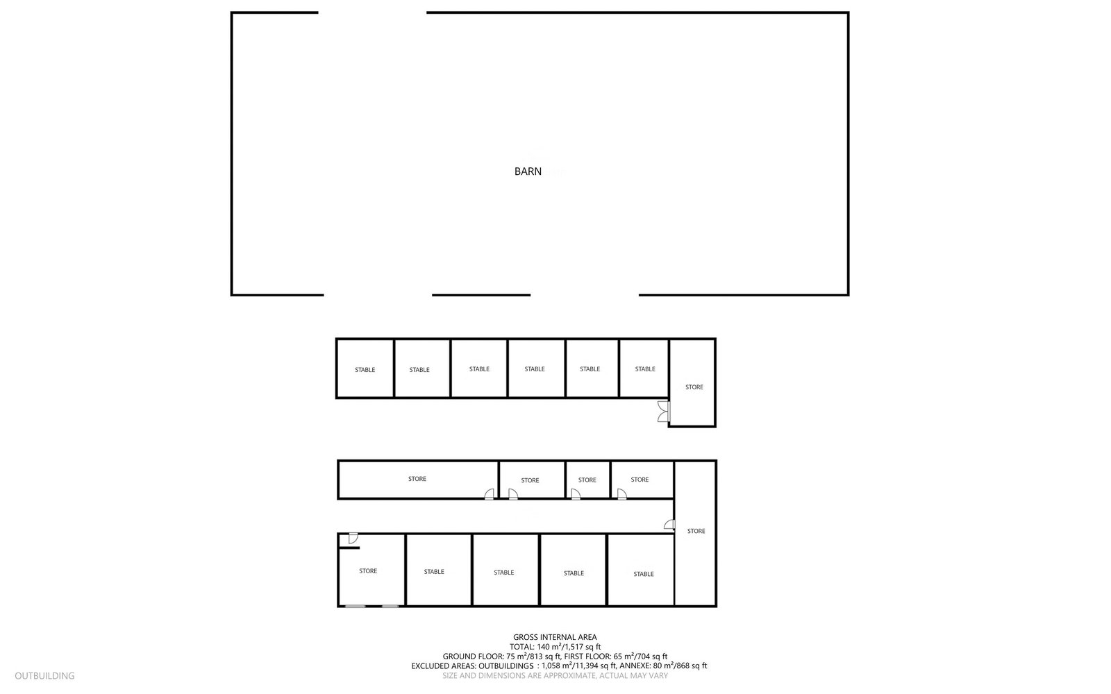 Coach House Stables, Little Gregories Lane, Epping floorplan