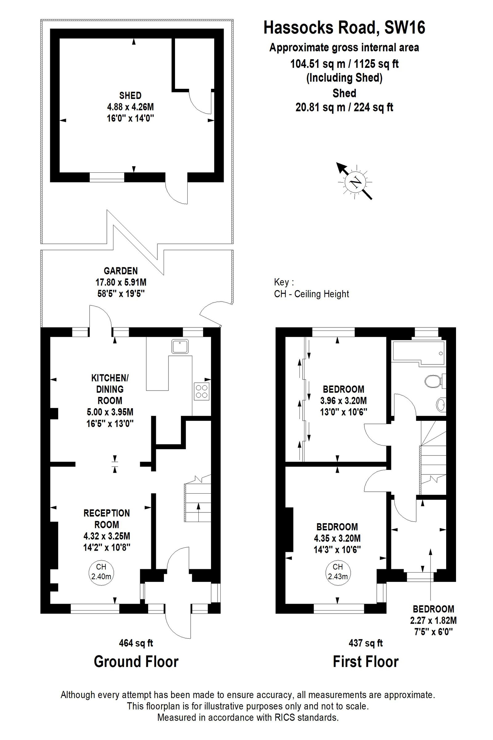 107, Hassocks Road, London floorplan