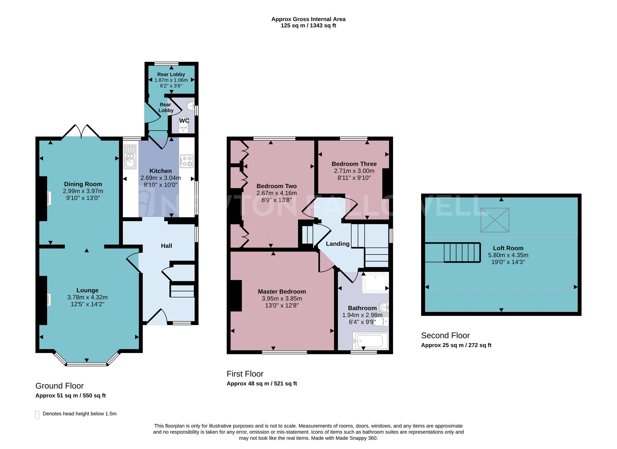 187 Ashburton Road, Coalville floorplan