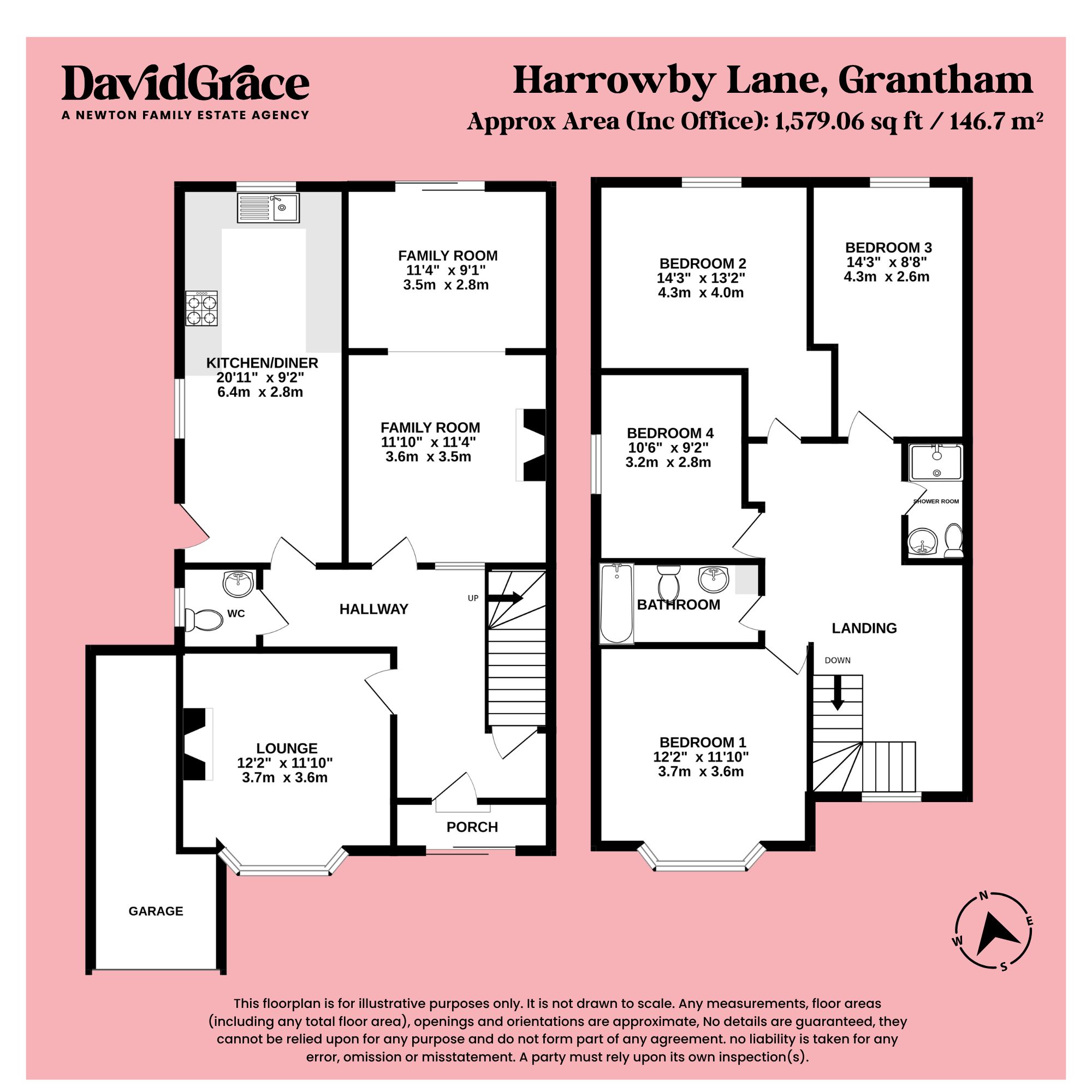 61 Harrowby Lane, Grantham floorplan